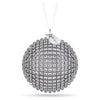 Swarovski Holiday Magic Mesh Silver  Ball Ornament