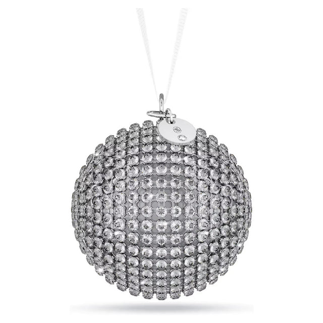 Swarovski Holiday Magic Mesh Silver  Ball Ornament