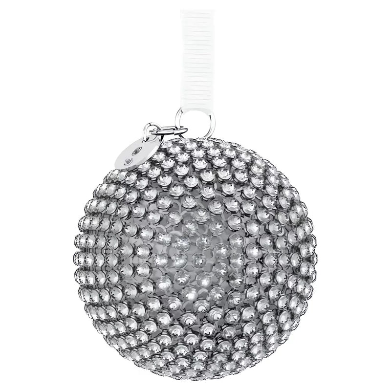 Swarovski Holiday Magic Mesh Silver  Ball Ornament
