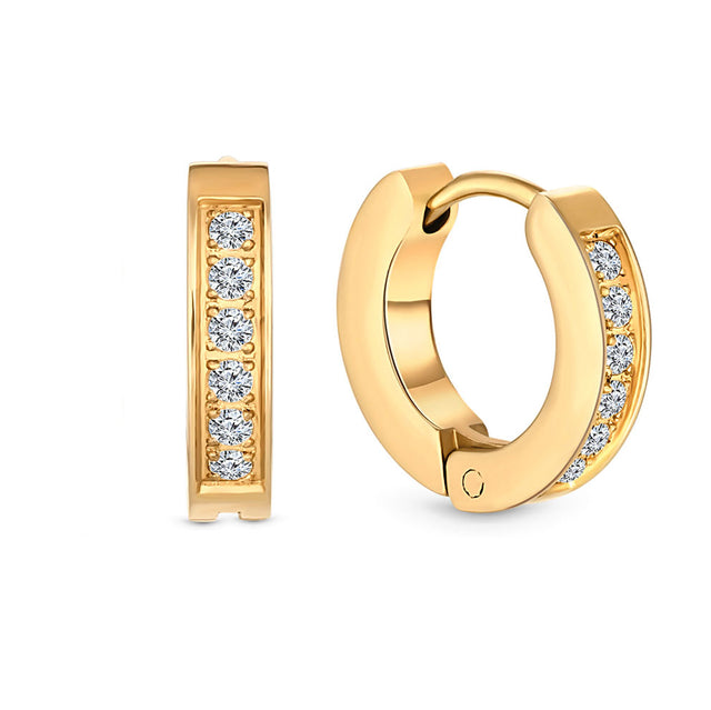 Amori Hoop Earrings, Gold