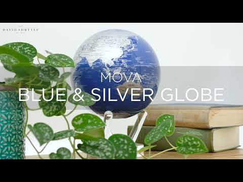 MOVA Blue and Silver 6 Inch Globe