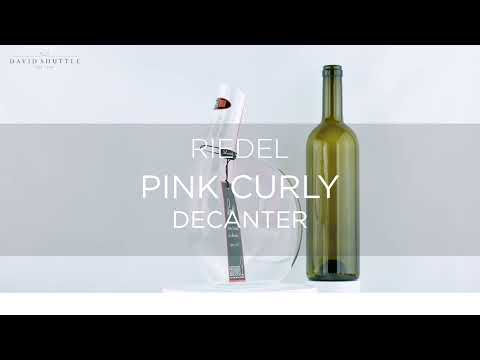 Riedel Crystal Pink Curly Decanter