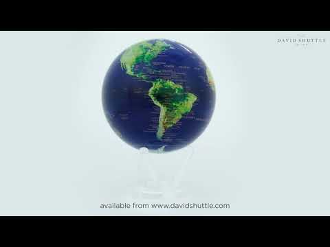 MOVA Satellite View with Gold Lettering 4.5 Inch Globe