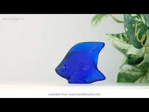 Lalique Cap Ferrat Blue Fish