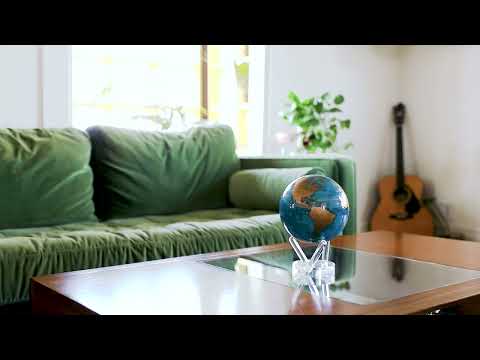 MOVA Metallic Blue & Gold 6 Inch Globe