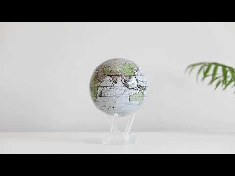 MOVA White Cassini Terrestrial 4.5 Inch Globe