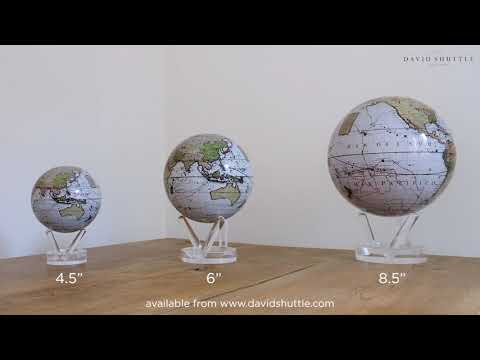 MOVA White Cassini Terrestrial 4.5 Inch Globe