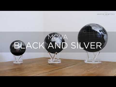 MOVA Silver & Black Metallic 6 Inch Globe