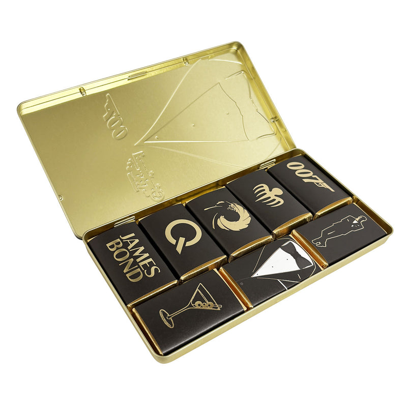 Charbonnel et Walker 007 James Bond Mini Milk Chocolate Bars Small Tin