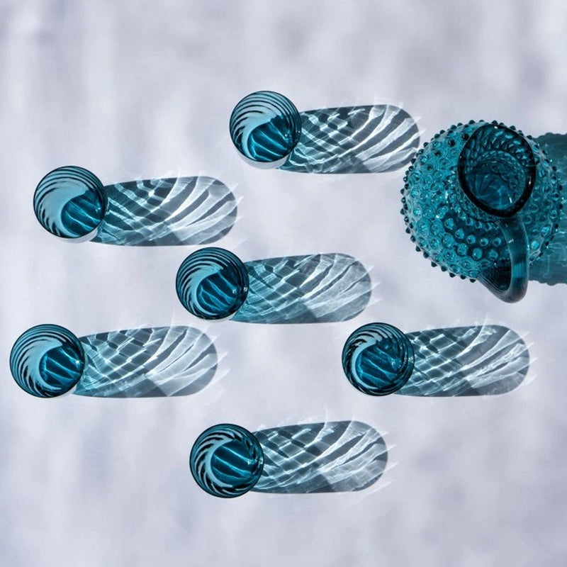 Klimchi Aquamarine Hobnail Large Jug 2L