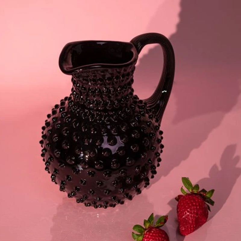Klimchi Black Hobnail Large Jug 2L
