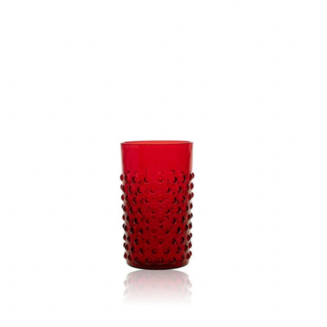 Klimchi Underlay Garnet Hobnail Tumblers (set of 6)