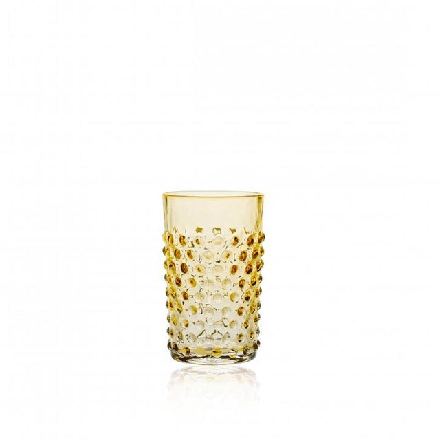 Klimchi Underlay Amber Hobnail Tumblers (set of 6)