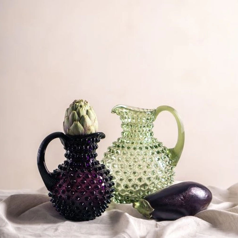 Klimchi Olive Green Hobnail Large Jug 2L
