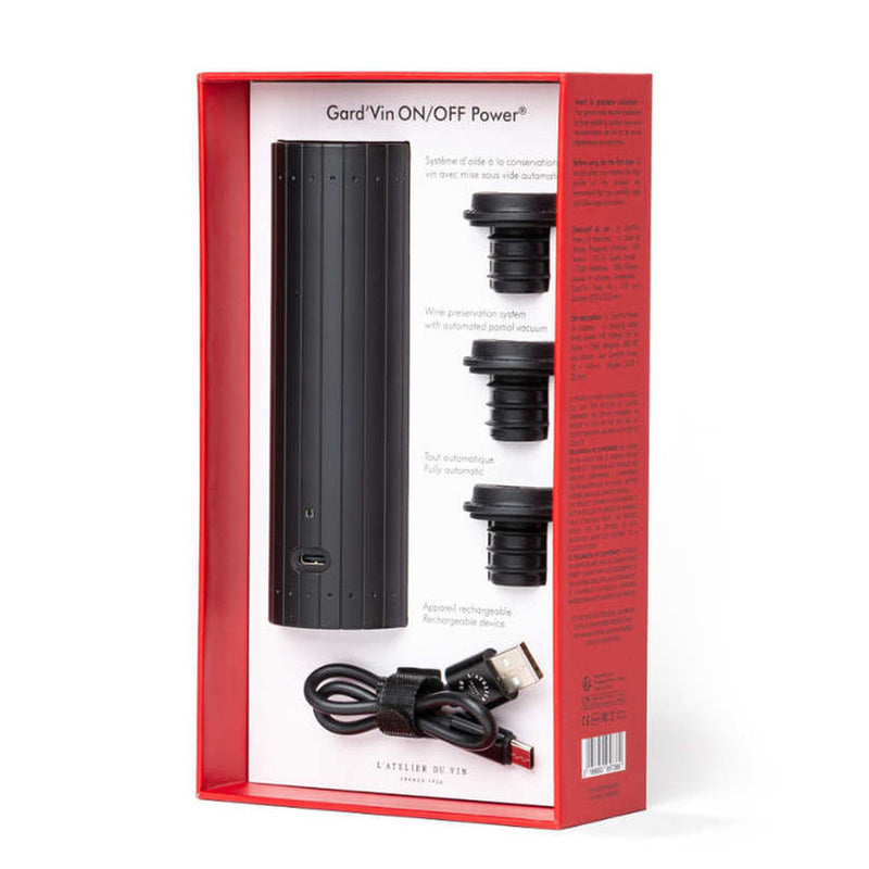 L'Atelier du Vin, Gard'vin, On/Off Power Wine Preserver System