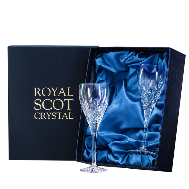 Royal Scot Crystal London 2 Crystal Port / Sherry Glasses, 178mm