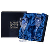Royal Scot Crystal London 2 Crystal Wine Glasses 218mm (Presentation Boxed)