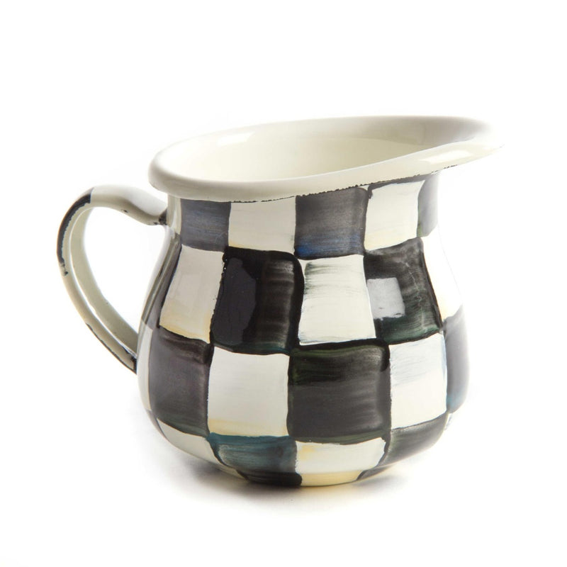 Mackenzie-Childs Courtly Check Enamel Little Creamer