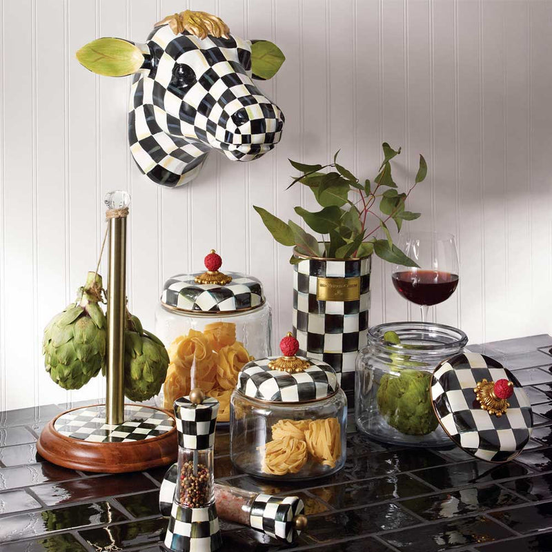 Mackenzie Childs Courtly Check Kitchen Canisters with other Mackenzie Childs Courtly Check items