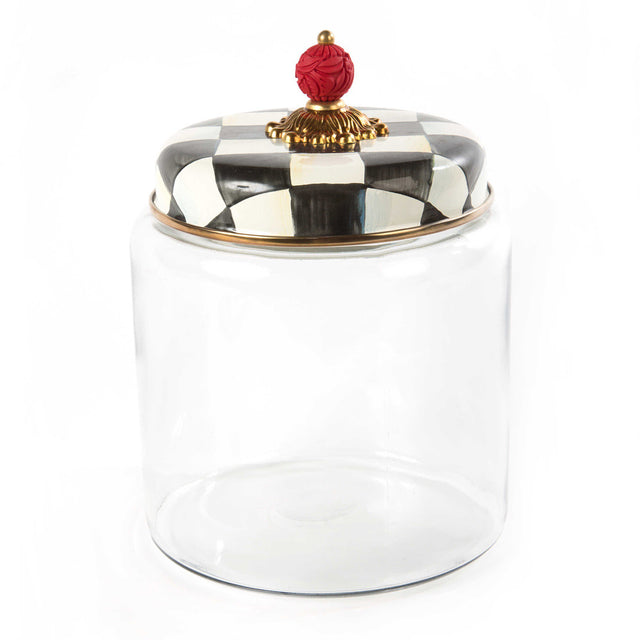 Mackenzie-Childs Courtly Check Large Kitchen Canister