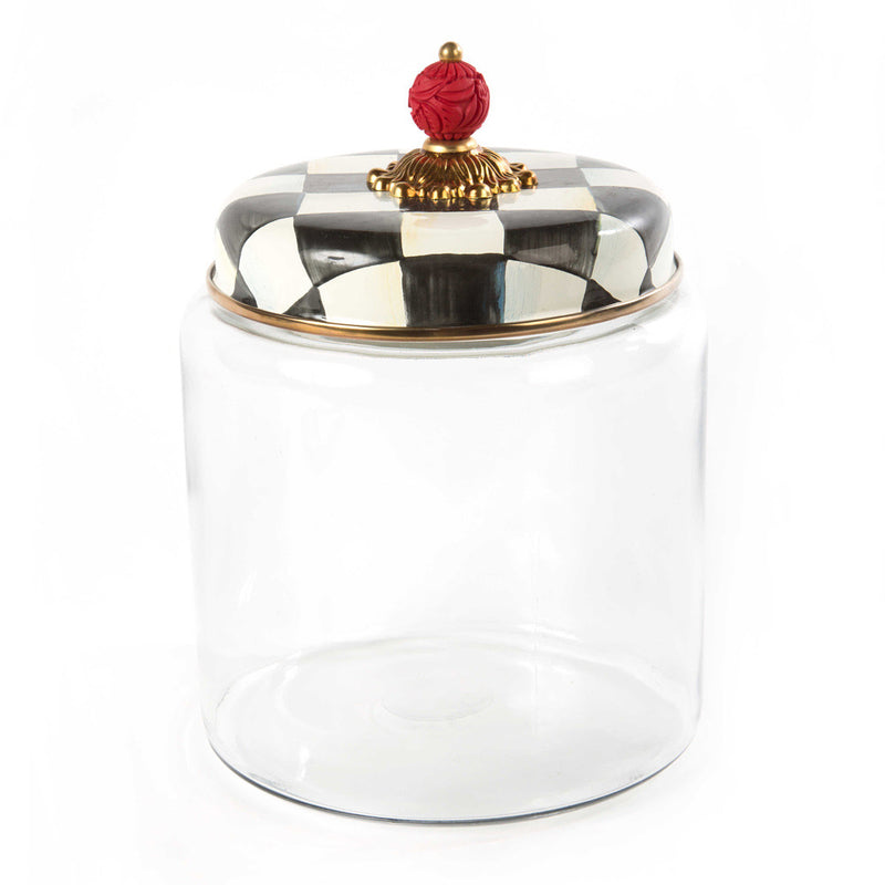 Mackenzie-Childs Courtly Check Large Kitchen Canister