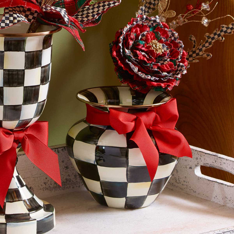 Mackenzie-Childs Courtly Check Large Vase #2