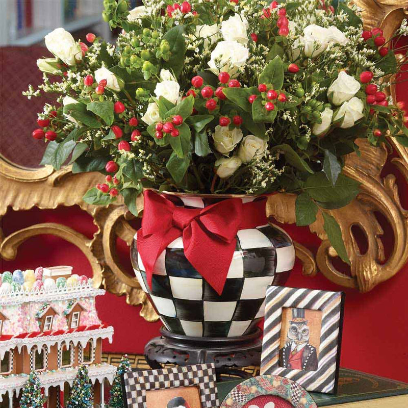 Mackenzie-Childs Courtly Check Large Vase #4