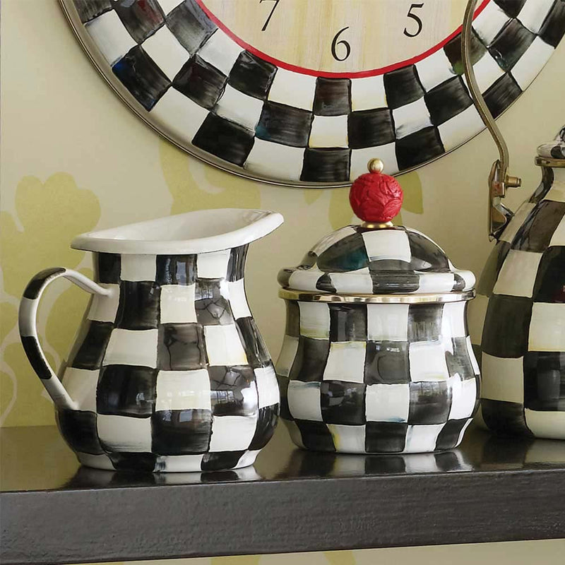 Mackenzie-Childs Courtly Check Lidded Sugar Bowl #5