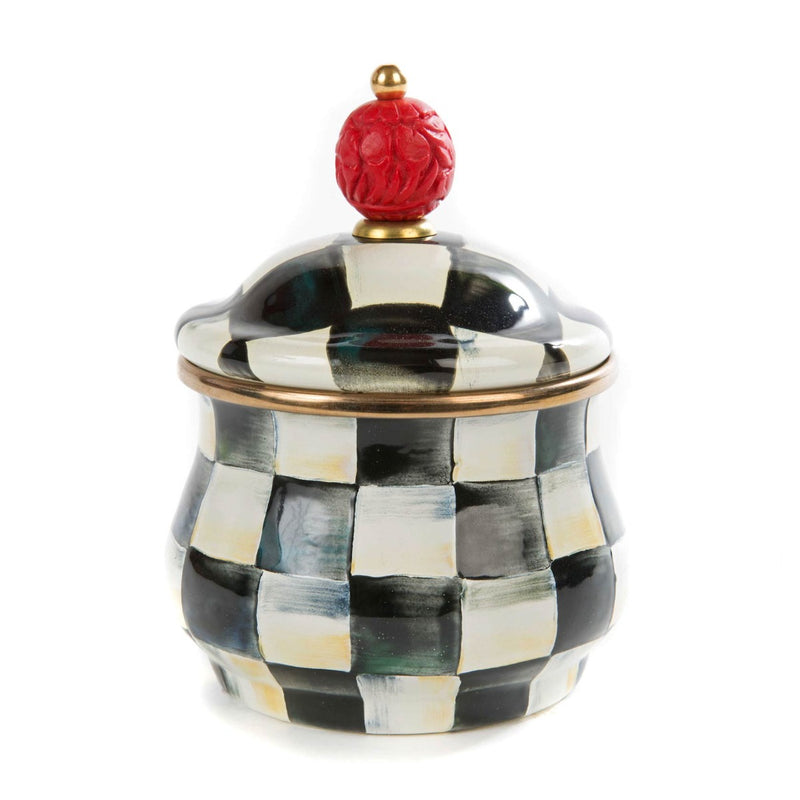 Mackenzie-Childs Courtly Check Lidded Sugar Bowl