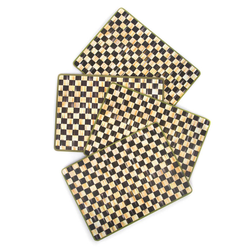 Mackenzie Childs Courtly Check Set of 4 Placemats 