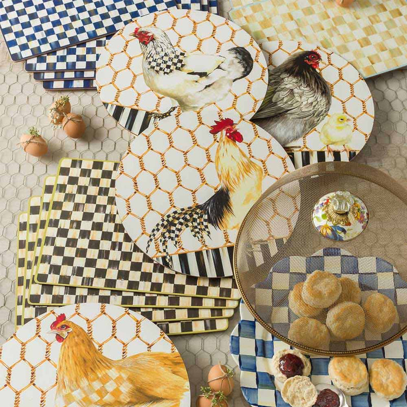 Mackenzie Childs Courtly Check Placemats Set of 4 