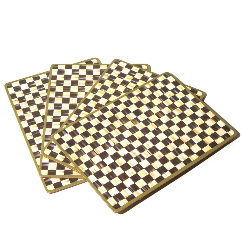Mackenzie Childs Courtly Check Placemats Set of 4