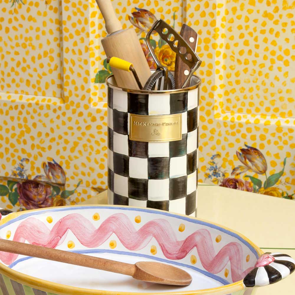 Mackenzie-Childs Courtly Check Utensil Holder – David Shuttle Ltd