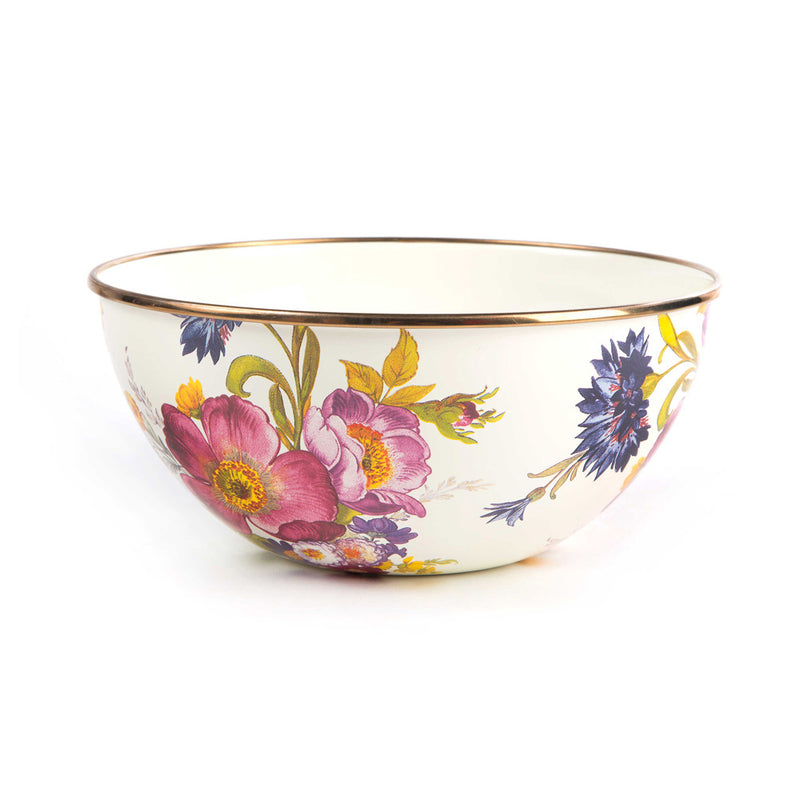 Mackenzie-Childs Flower Market White Small Everyday Bowl
