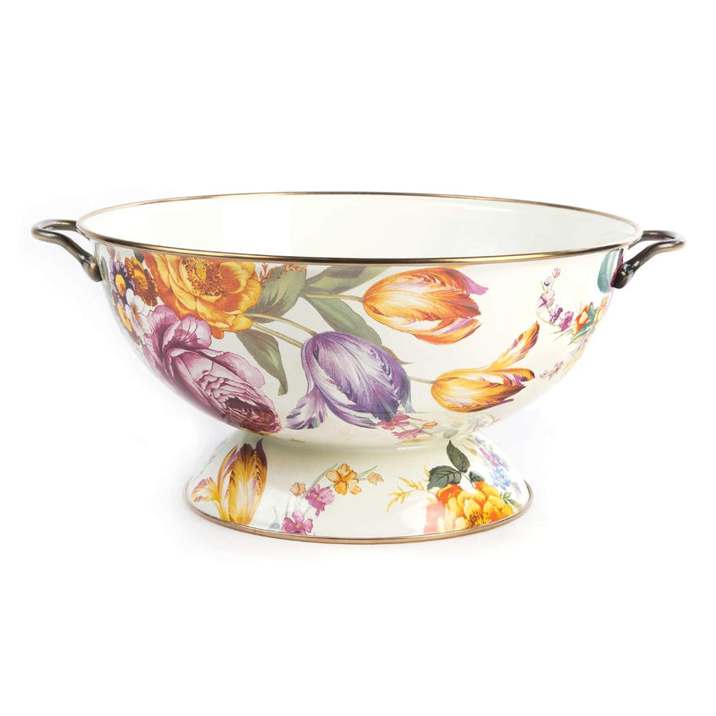 Mackenzie-Childs Flower Market Everything Bowl, White