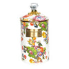 Mackenzie-Childs Flower Market White Large Canister