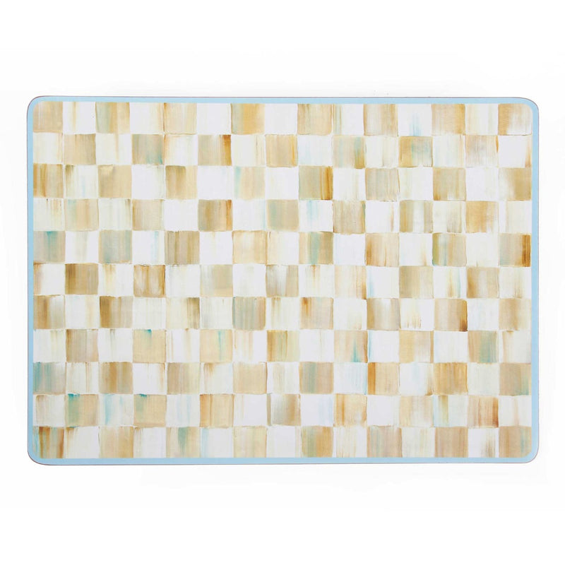 Mackenzie-Childs Parchment Check Cork Placemats