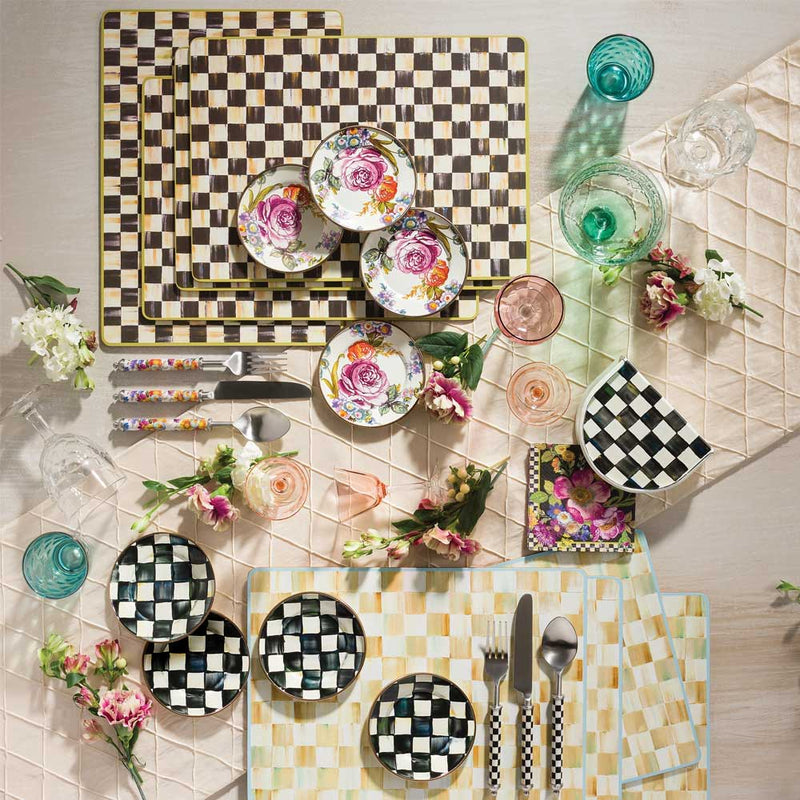 Mackenzie-Childs Parchment Check Cork Placemats