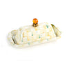Mackenzie-Childs Parchment Check Enamel Butter Box