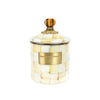 Mackenzie-Childs Parchment Check Enamel Canister, Small