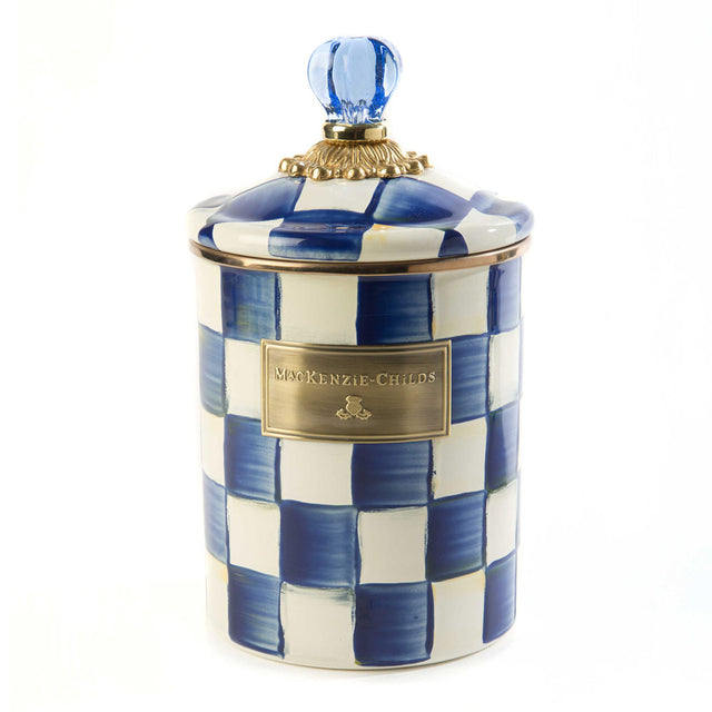 Mackenzie-Childs Royal Check Canister, Medium