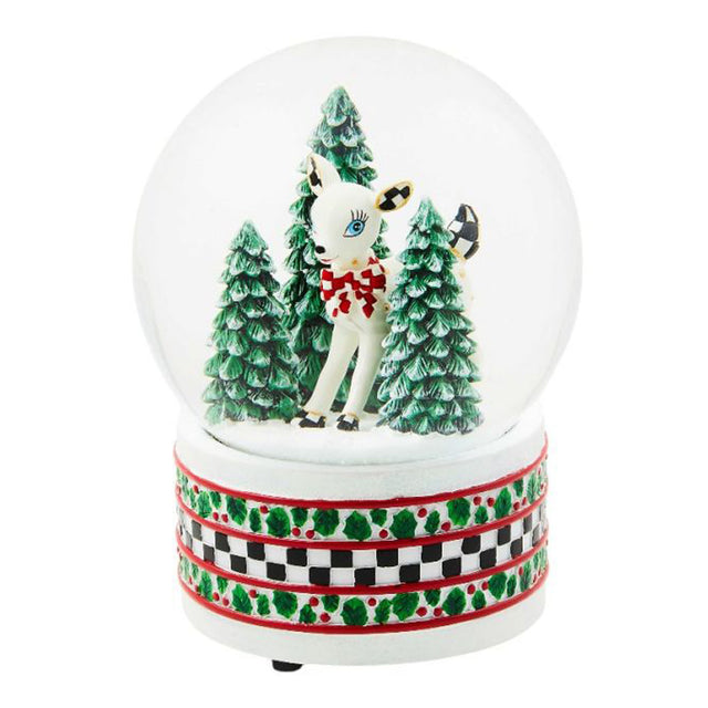 Mackenzie-Childs Deary Deer Snowglobe