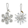Mackenzie-Childs Crystal Palace Snowflake Ornaments, Set Of 2