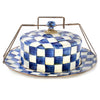 Mackenzie-Childs Royal Check Cake Carrier