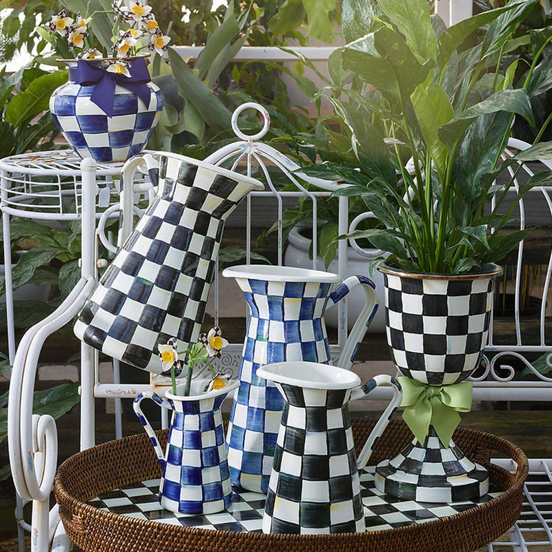 Mackenzie-Childs Royal Check Practical Pitcher, Large
