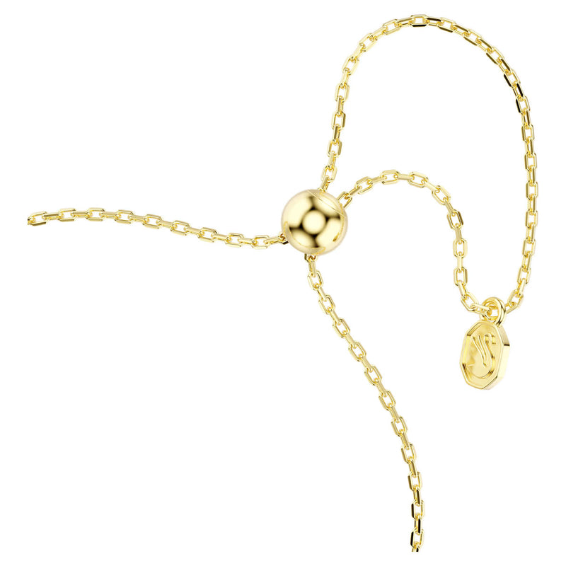 Swarovski Magic bracelet, Mixed cuts, Snowflake, White, 18K gold finish
