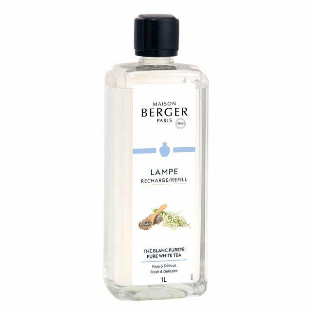 Maison Berger Pure White Tea 1 Litre Lamp Refill