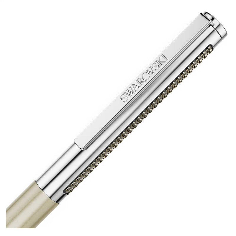 Swarovski Matrix Tennis ballpoint pen, Brown, Gold-tone plated