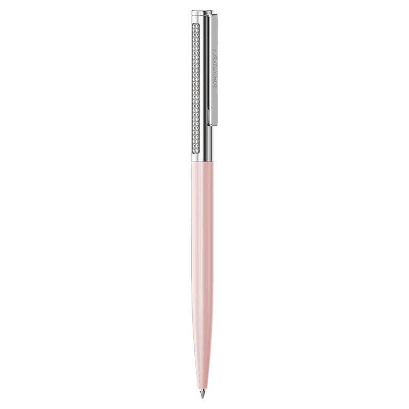 Swarovski Matrix Tennis ballpoint pen, Pink lacquered, Chrome plated