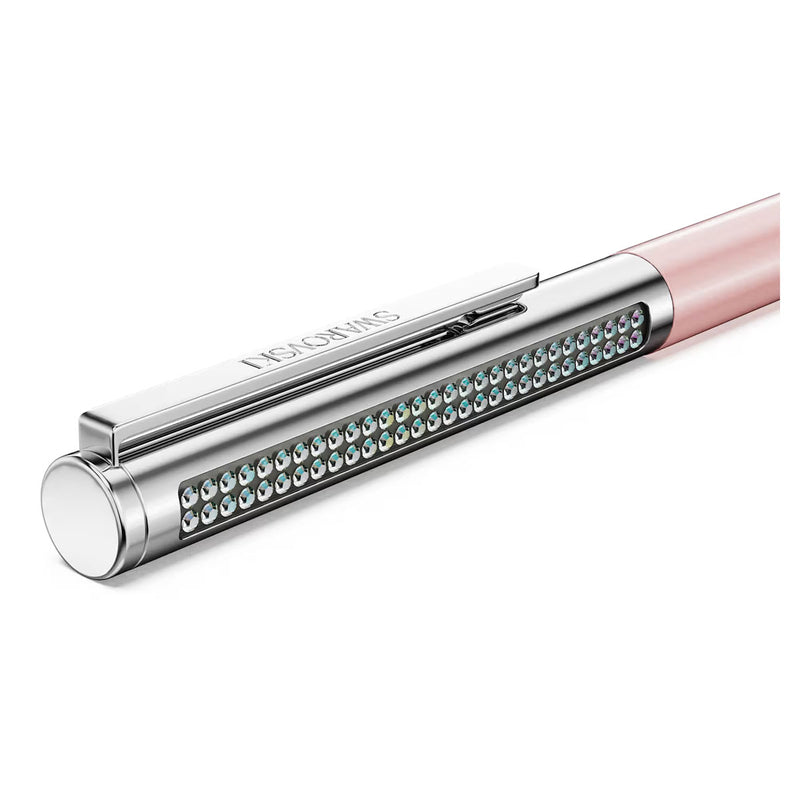 Swarovski Matrix Tennis ballpoint pen, Pink lacquered, Chrome plated
